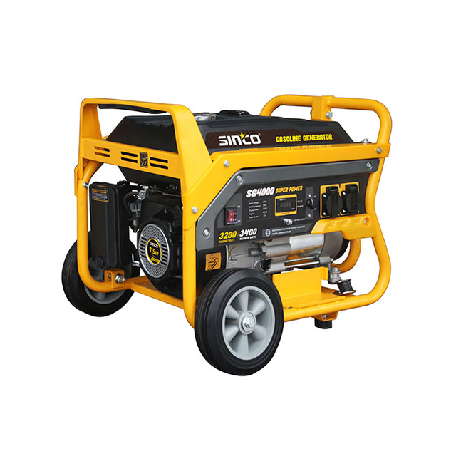 Gerador de gasolina de partida elétrica de cilindro único portátil de 2200 W 